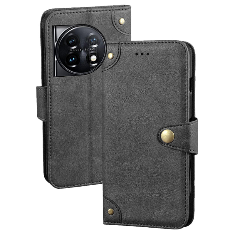 IDEWEI For OnePlus 11 5G Phone Flip Case Fine Texture TPU PU Leather Wallet Phone Stand Cover IDEWEI For OnePlus 11 5G Phone Flip Case Fine Texture TPU PU Leather Wallet Phone Stand Cover